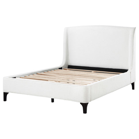 Theodore - Eastern King Wingback Bed - Ivory