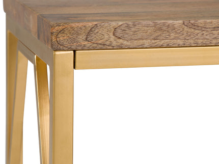 Selma - Handcrafted Metal And Wood Accent Table