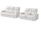 Beige / 2 Pc. Sofa, Loveseat
