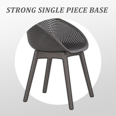 4 Pack Lounge Chair Set With Long Table