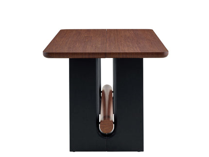 Compact Dining Table - Walnut / Black