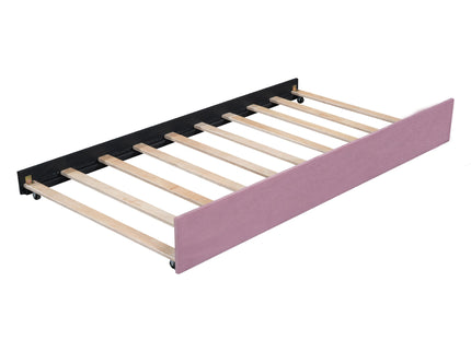 Upholstered Daybed With Ergonomic Design Backrest