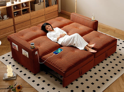 2 In 1 Convertible Sofa Bed For Living Rooms
