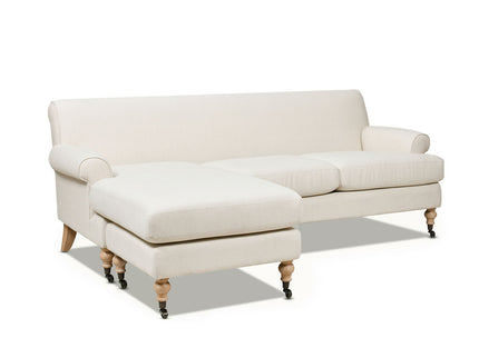 Alana - L-Shape Reversible Sectional Sofa - Light Beige