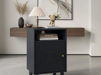 Nightstand With Charging Station & Storage