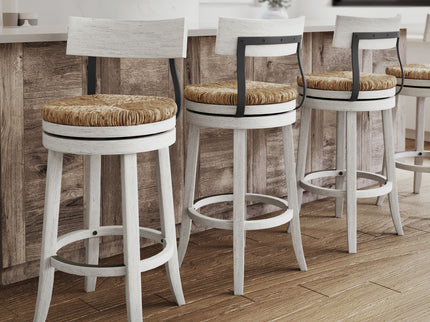 Stool With Natural Seagrass Seat