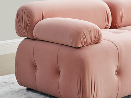 Modular Sectional Sofa, Button Tufted Design With Diy L-Shaped Layout, Reversible Ottoman