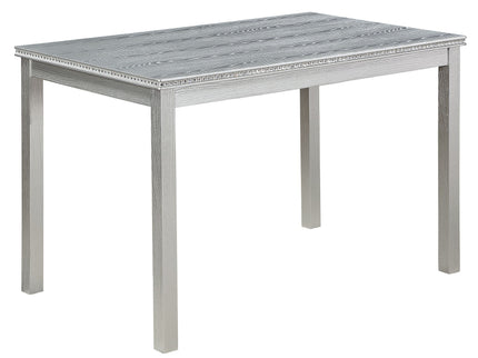 Dining Table Set, Table With A Rectangular Table And Upholstered Chairs