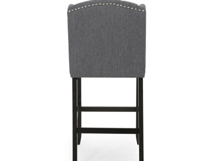 Vienna - Contemporary Fabric Tufted Wingback Counter Stools (Set of 2)