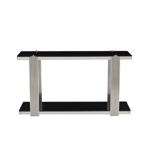Console Table With Double Tier Storage
