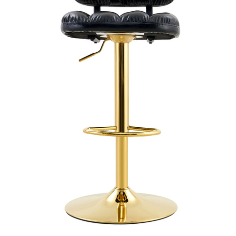 Adjustable Height Bar Stools & Footrest For Kitchen Island (Set of 2)