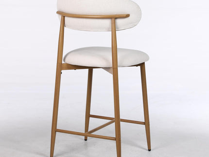 Upholstered Counter Height Bar Stools For Kitchen Island (Set of 2) - Beige