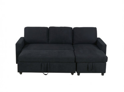 L - Shaped Convertible Sofa Bed With Storage Chaise