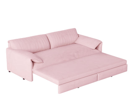 Queen Pull Out Sofa Bed With Side Storage