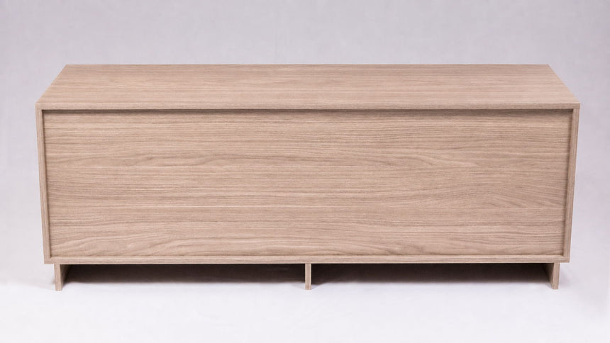 TV Stand For TVs Up To 60" With 2 Doors And 2 Drawers - Natural Walnut