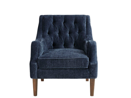 Button Tufted Accent Chair Vintage Style