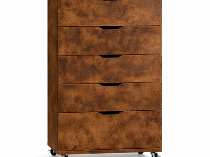 Modern 5 Drawer Dresser With Wheels