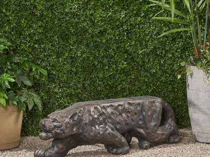 Leopard Lightweight Concrete Bench - Copper