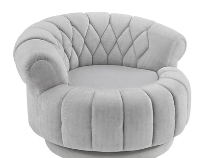 Round Swivel Accent Chair With Rotation