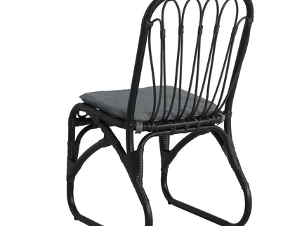 Outdoor Wicker Dining Chairs With Washable Cushion (Set of 2)