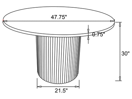 Chesley - Round Dining Table - Natural