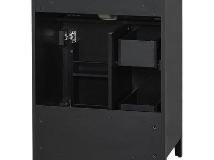 Modern Black Bathroom Vanity With Sink