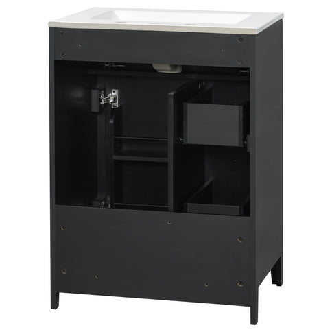 Modern Black Bathroom Vanity With Sink