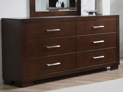 Polk - 6 Drawer Dresser - Cappuccino