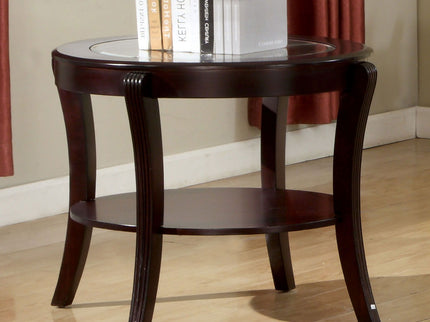Contemporary Table With Open Lower Shelf