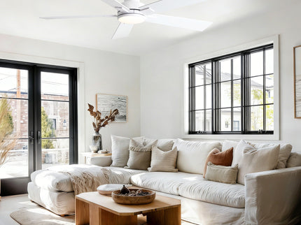Reversible Motor Integrated LED Dimmable Ceiling Fan With Light