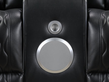 Electra - Power Reclining Sofa With Power Headrests, Drop Down Table, Reading Light, Massage, LED Lighting And USB Control