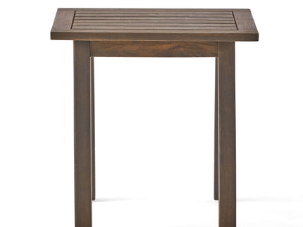 Kinesis - Outdoor Side Table With Slatted Top And Wood Frame