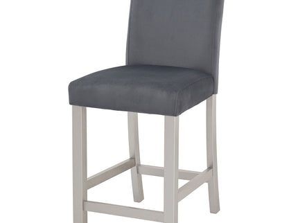 5 Pieces Counter Height Table Set, Kitchen Table With Square Table And 4 Upholstered Chairs