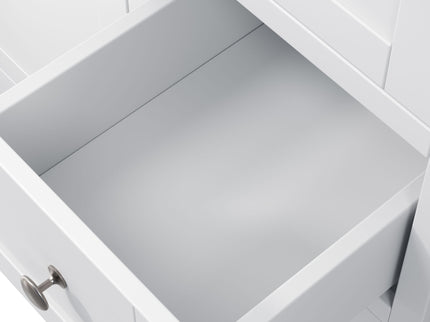 Double Sink Bathroom Vanity With Countertop, 2 Ceramic Sinks, 6 Drawers, Soft Close Design