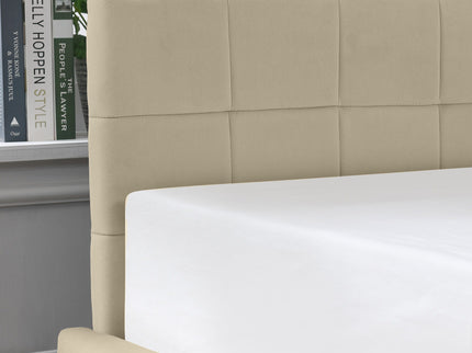 Upholstered Storage Tufted Bed Frame With Backrest And Armrests