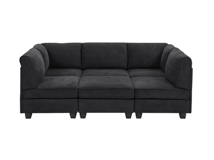 Upholstered Modular Sectional - Black