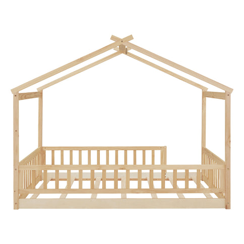 Bed House Bed Frame With Fence