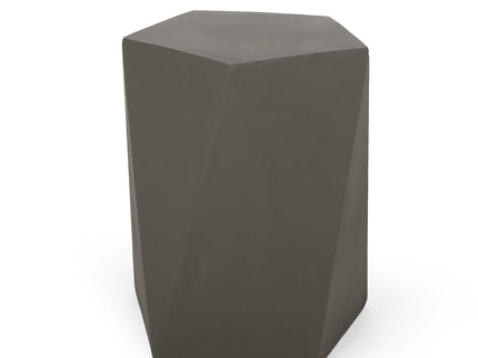 Side Table With Geometric Design