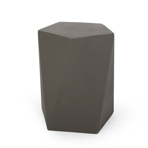 Side Table With Geometric Design