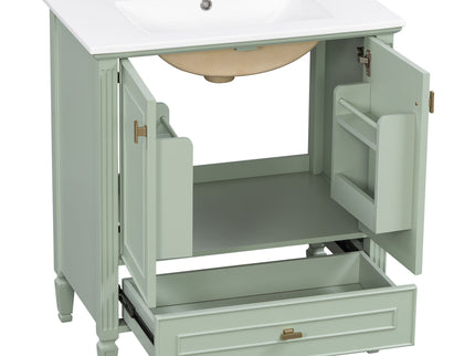 Freestanding Vanity With 1 Drawer & 2 Soft Close Doors With Door Mounted Storage