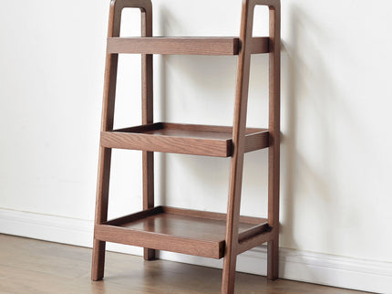 Premium Storage Organizer, 3-Tier Beech Shoe Rack For Entryway, Living Room - Walnut