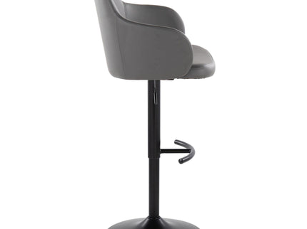 Boyne - Contemporary Adjustable Barstool With Swivel With Rounded T Footrest (Set of 2)