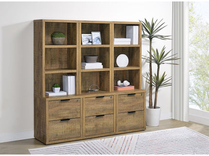 Geary - 3 Piece Wall Unit Bookcase Set With USB Storage