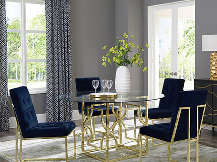 Tufted Back Upholstered Dining Chair (Set of 2)