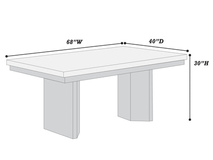 2 Tone Dining Table Set With Upholstered Side Chairs
