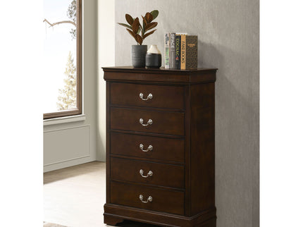 Janson - 5 Drawer Bedroom Chest - Cappuccino