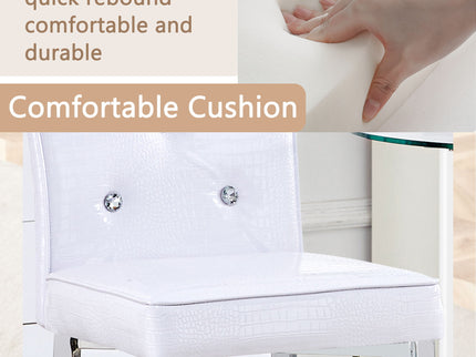 Bar Chairs & Crystal Clasp Design (Set of 2)