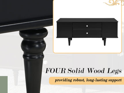 Modern Rectangle Coffee Table With Four Drawers