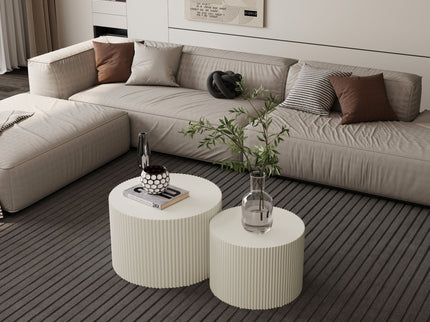 Wave Stripe Nesting Coffee Table (Set of 2)