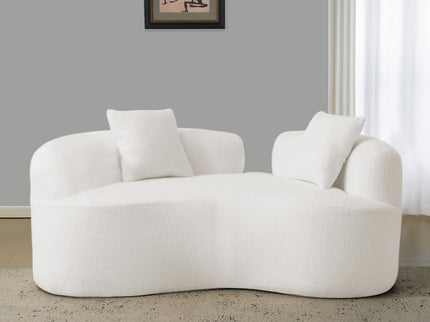Modern Curved Loveseat